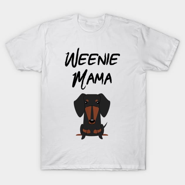 Weenie Mama For Dachshund Lover T-Shirt by Xamgi